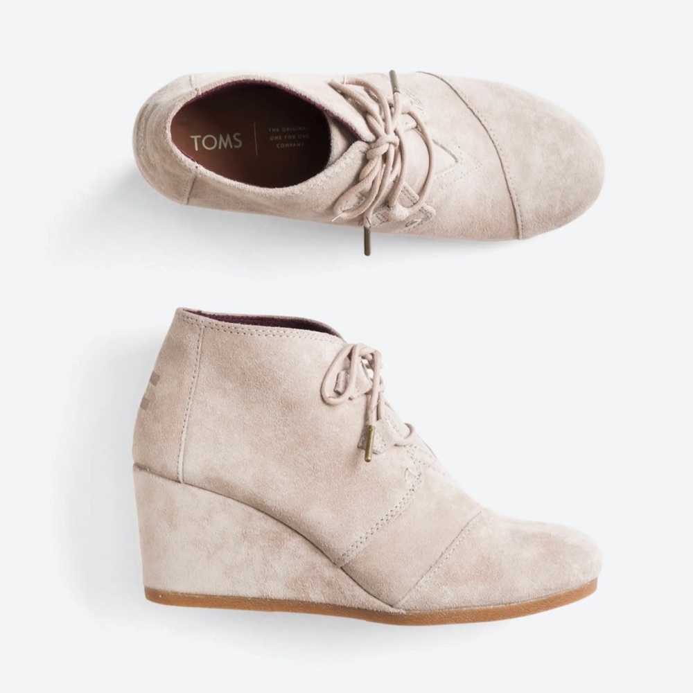 Toms Kala Suede Wedge Booties